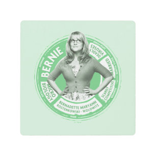 Impresión En Metal Gráfico informativo de Bernadette