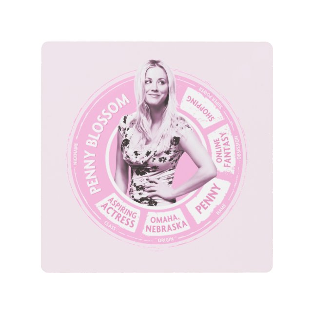 Impresión En Metal Gráfico informativo Penny Blossom (Anverso)