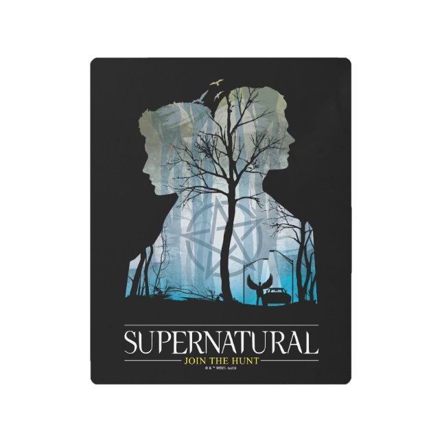 Impresión En Metal Gráfico supernatural del bosque Winchester Bros (Anverso)