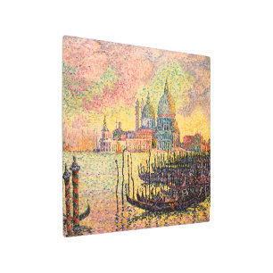 Impresión En Metal Gran Canal de Entrada, Venecia   Paul Signac  