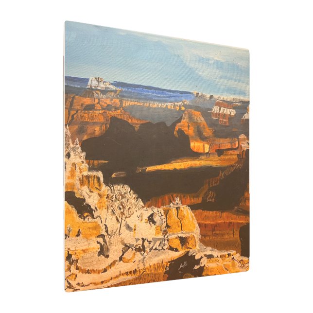 Impresión En Metal Gran Cañón, por Gary Poling (Angulado)