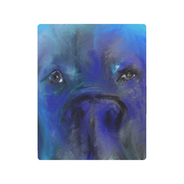 Impresión En Metal Gran danés en metalizado (Anverso)