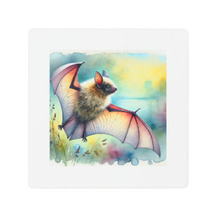 Impresión En Metal Greater Noctule Bat 120924AREF149 - Watercolor