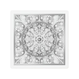 Impresión En Metal Gris de encaje cerámico