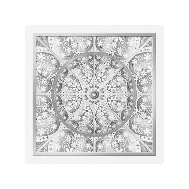 Impresión En Metal Gris de encaje cerámico (Anverso)