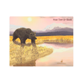 Impresión En Metal Grizzly Pond