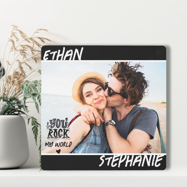 Impresión En Metal Grunge negro personalizado que rocías mi foto mund (Subido por el creador)