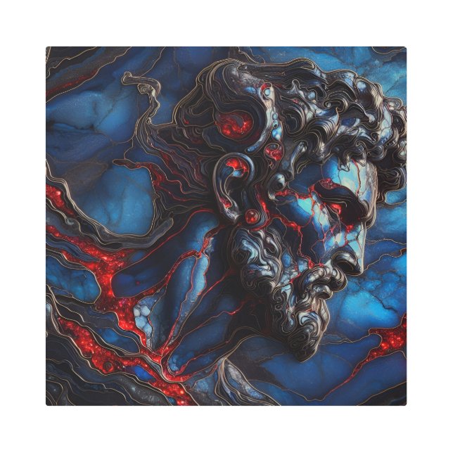 Impresión En Metal Guardián del Mar Azul - IA en el trabajo (Anverso)