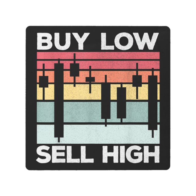 Impresión En Metal Guay Daytrade Buy low sell High Candlesticks (Anverso)