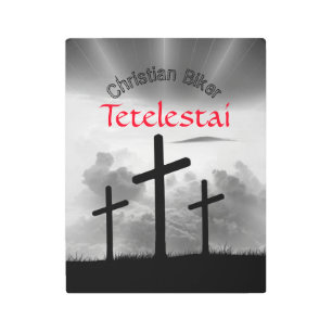 Impresión En Metal Guay de moto de Tetelestai Christian Biker