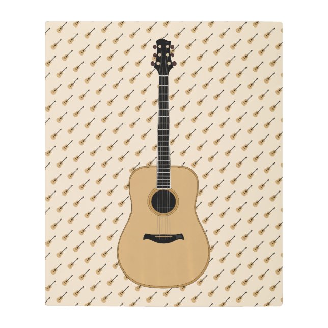 Impresión En Metal Guitarra encantadora (Anverso)