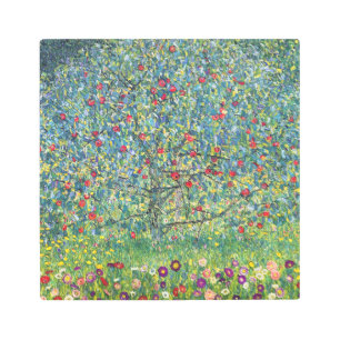 Impresión En Metal Gustav Klimt - Árbol de manzanas