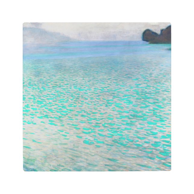 Impresión En Metal Gustav Klimt - Attersee (Anverso)