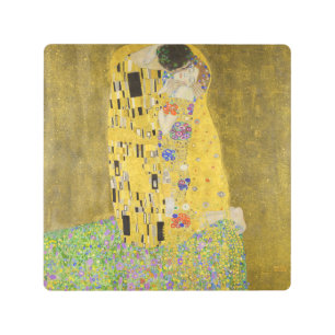 Impresión En Metal Gustav Klimt - El beso