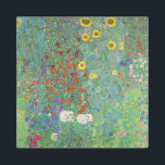 Impresión En Metal Gustav Klimt - Jardín de campo con girasoles<br><div class="desc">Jardín de campo con girasoles / Jardín de granja con girasoles - Gustav Klimt en 1905-1906</div>