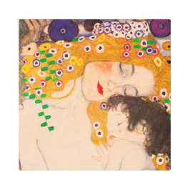 Impresión En Metal Gustav Klimt - Madre e hijo