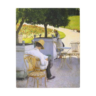 Impresión En Metal Gustave Caillebotte - Los árboles Naranjas