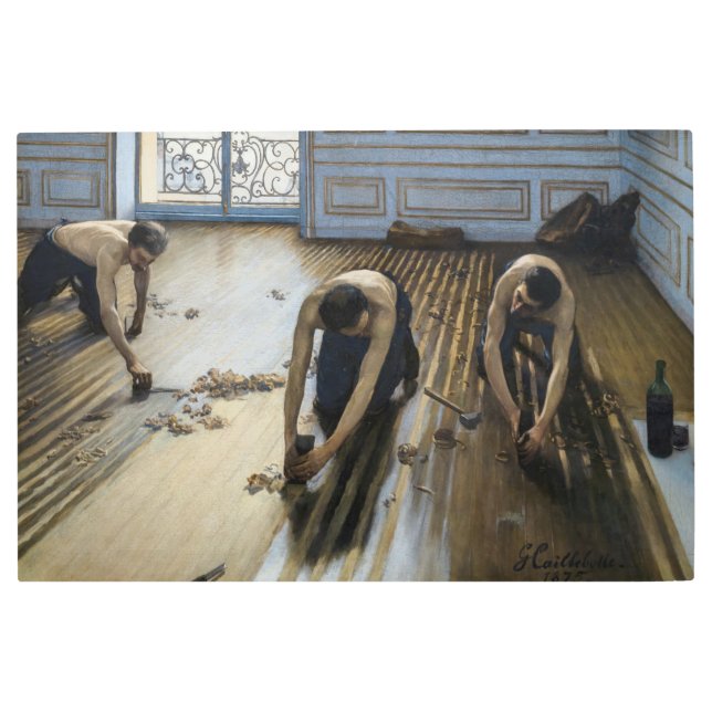 Impresión En Metal Gustave Caillebotte - Los rascacielos del piso (Anverso)