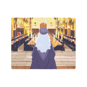 Impresión En Metal Hablando en el Gran Salón de Hogwarts