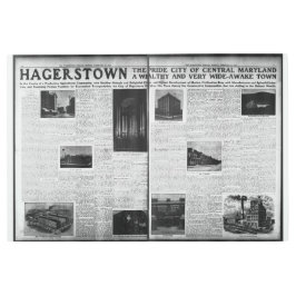 Impresión En Metal Hagerstown en el Washington Herald 1912