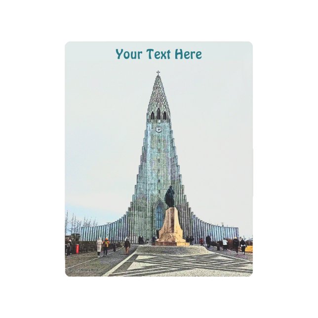 Impresión En Metal Hallgrímpolkja, Reykjavik (Anverso)