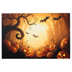 Impresión En Metal Halloween/Bat/Calabaza/Caída