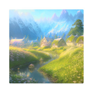 Impresión En Metal Hamlet encantado