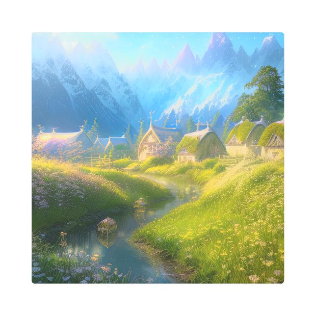 Impresión En Metal Hamlet encantado (Anverso)