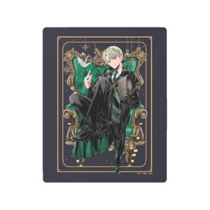 Impresión En Metal HARRY POTTER™   Anime Draco Malfoy Seated