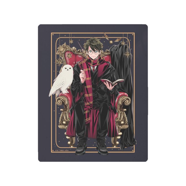 Impresión En Metal HARRY POTTER™ | Anime HARRY POTTER™ Seated (Anverso)