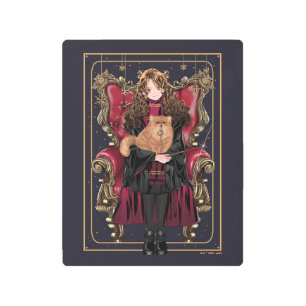 Impresión En Metal HARRY POTTER™   Anime Hermione Granger Seated