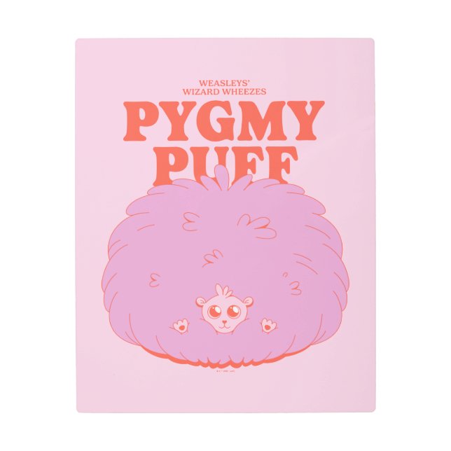 Impresión En Metal HARRY POTTER™ | Asistente de Weasley Pygmy Puff (Anverso)