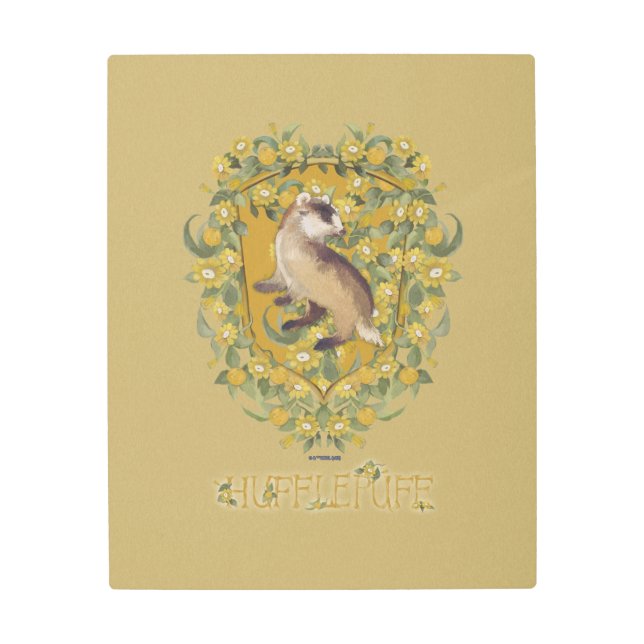 Impresión En Metal HARRY POTTER™ | Escudo HUFFLEPUFF™ (Anverso)