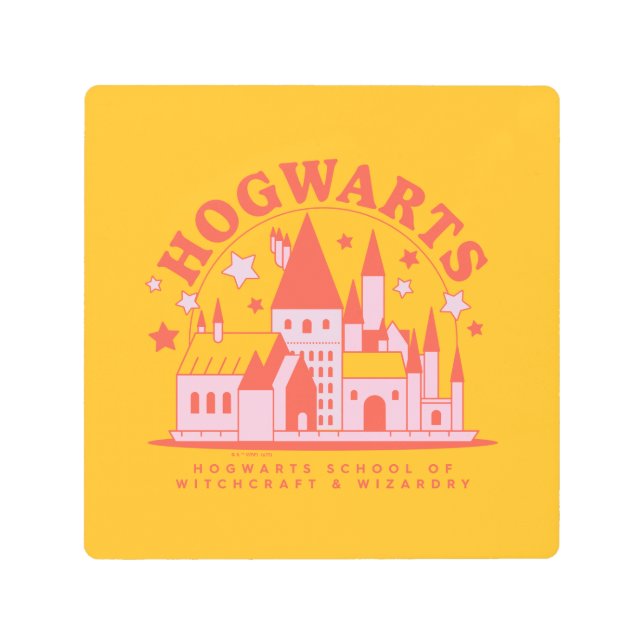Impresión En Metal HARRY POTTER™ | Escuela Cute HOGWARTS™ (Anverso)