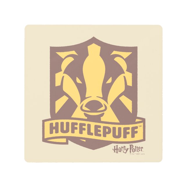 Impresión En Metal HARRY POTTER™ | Summer Magic HUFFLEPUFF™ Crest (Anverso)