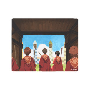 Impresión En Metal HARRY POTTER™ y el equipo GRYFFINDOR™ QUIDDITCH™