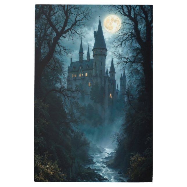 Impresión En Metal Haunted Castle: Moonlit River Mystery (Anverso)
