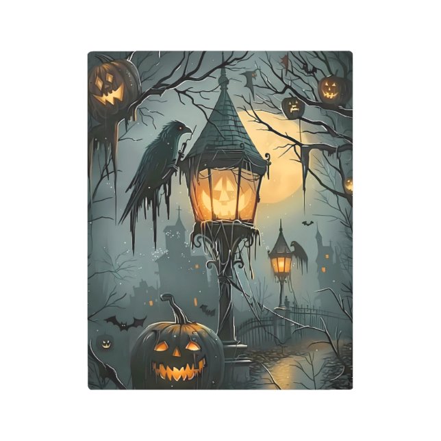 Impresión En Metal Haunted Hollow – Halloween Night (Anverso)