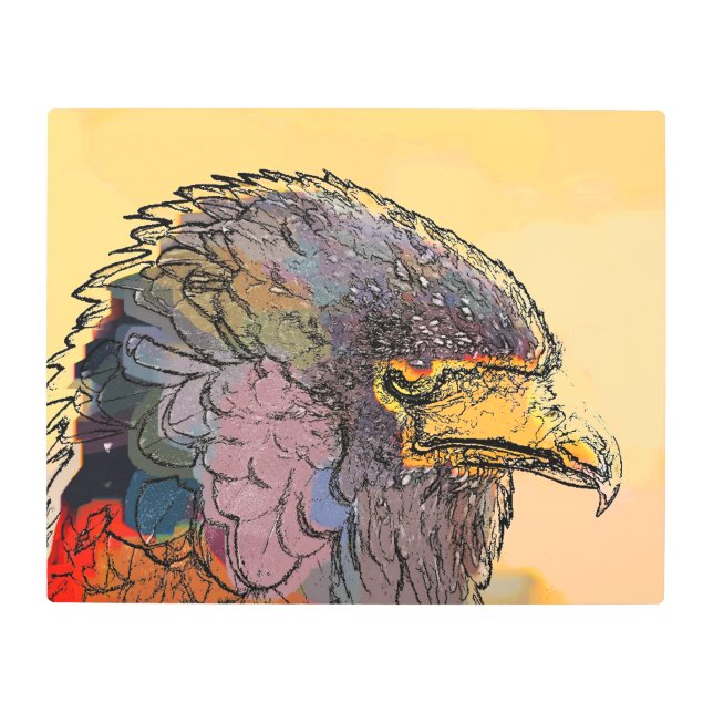 IMPRESIÓN EN METAL HAWK (Anverso)