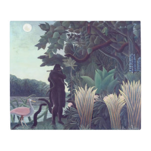 Impresión En Metal Henri Rousseau - El encantador de serpientes