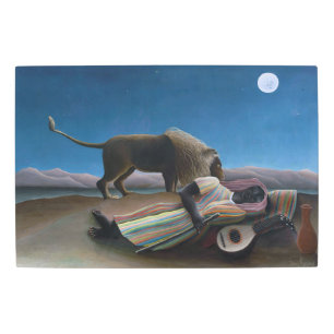 Impresión En Metal Henri Rousseau - El gitano durmiente