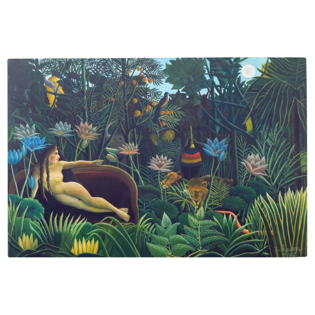 Impresión En Metal Henri Rousseau - El sueño / Le Reve (Anverso)