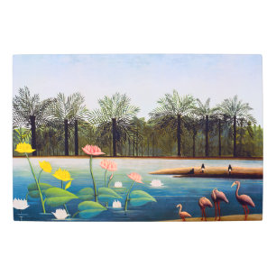 Impresión En Metal Henri Rousseau - Los flamencos