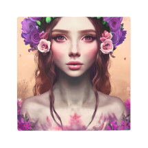 Hermosa encantadora Fantasy AI Art