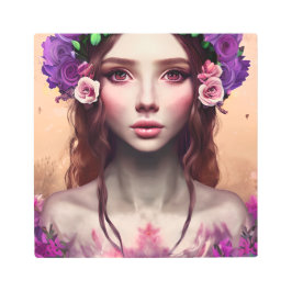 Impresión En Metal Hermosa encantadora Fantasy AI Art