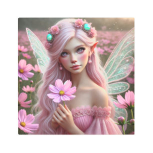 Impresión En Metal Hermosa hada de octubre en Cosmos