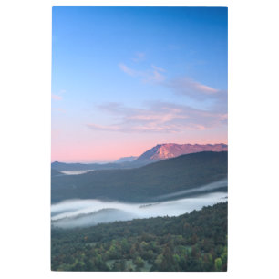 Impresión En Metal Hermosa vista del amanecer en Nanos de Šilentabor