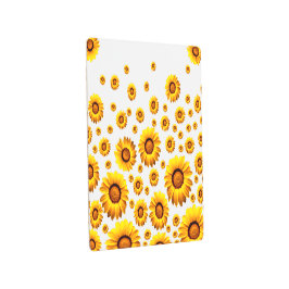 Impresión En Metal Hermosas flores amarillas