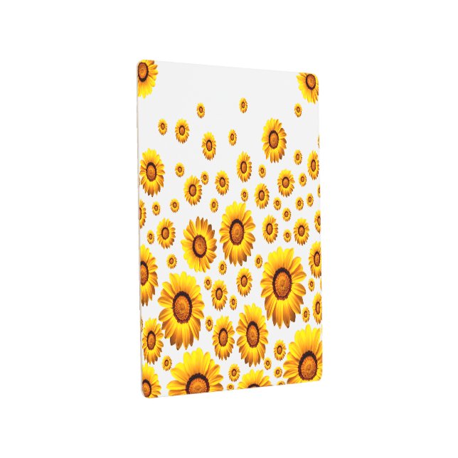 Impresión En Metal Hermosas flores amarillas (3/4)