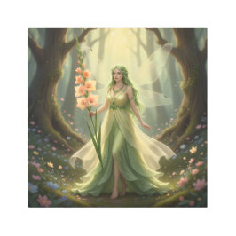 Impresión En Metal Hermoso Fairy August Peridot